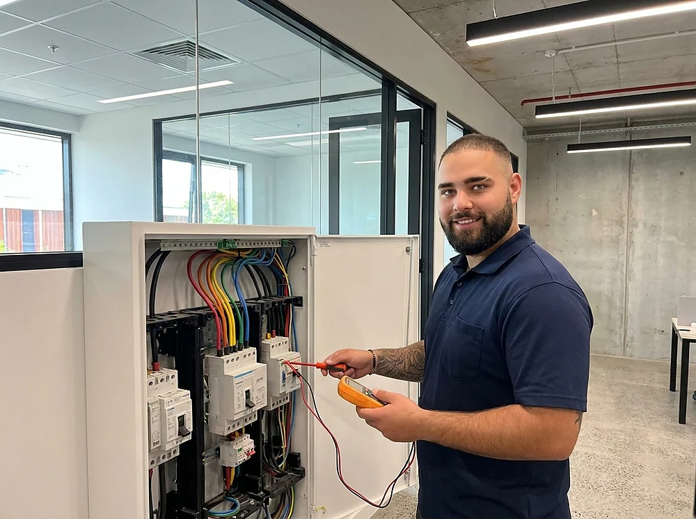 Andrea on a commercial fit-out
